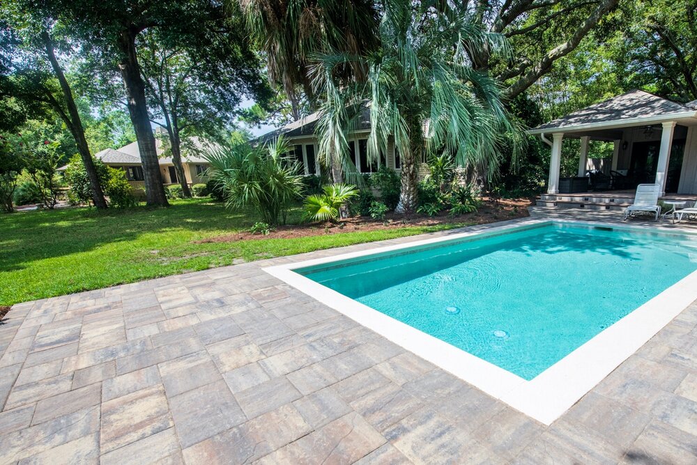 pool paving